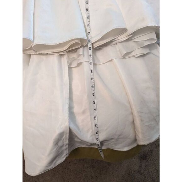 Tiffany Designs Women’s Size 4 White Ivory Floral Prom Maxi Dress Gown Two Piece - Picture 8 of 8